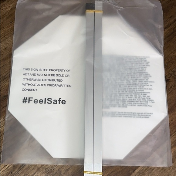 NWT ADT Home Security Services Protected by ADT (blue yard sign and yard stake) - Picture 3 of 5